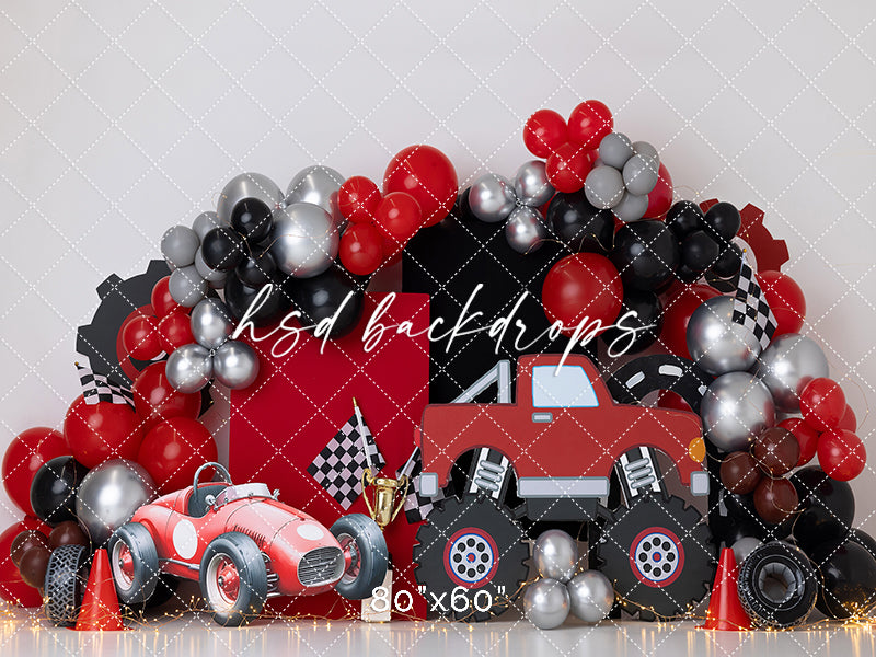 Turbo Time Cake Smash - HSD Photography Backdrops