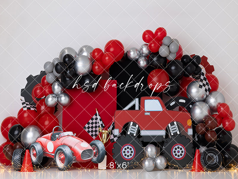 Turbo Time Cake Smash - HSD Photography Backdrops