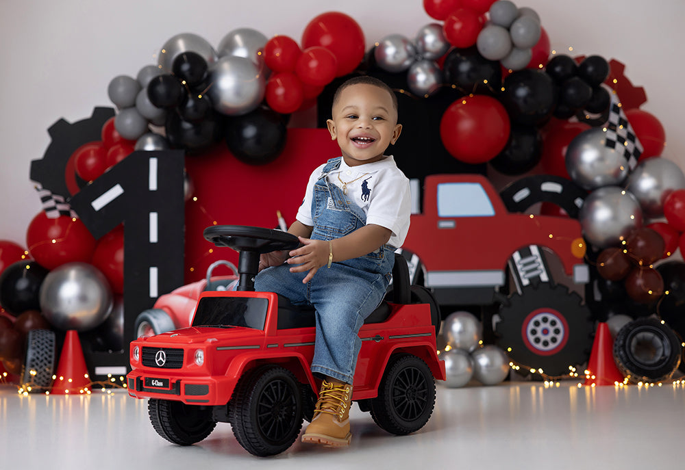 Turbo Time Cake Smash - HSD Photography Backdrops