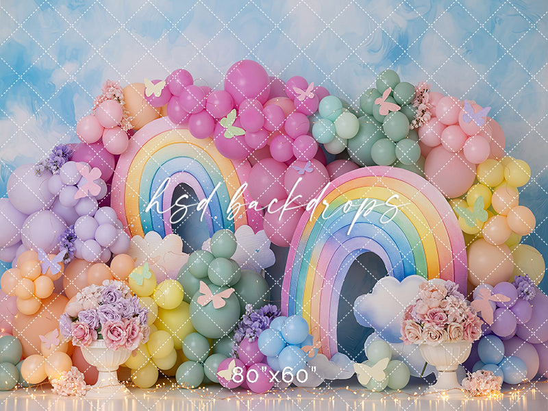 Color Me Happy Cake Smash - HSD Photography Backdrops