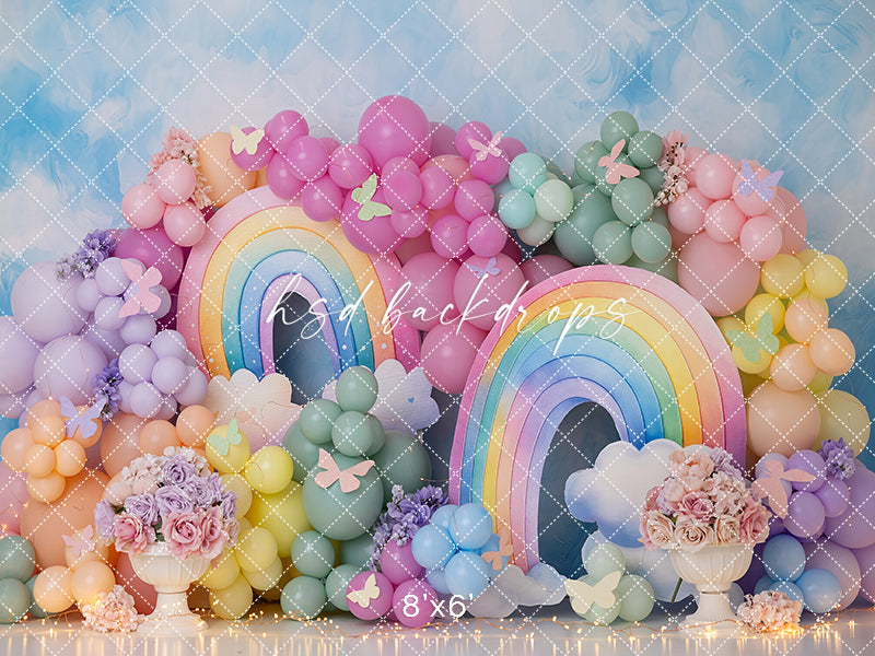 Color Me Happy Cake Smash - HSD Photography Backdrops
