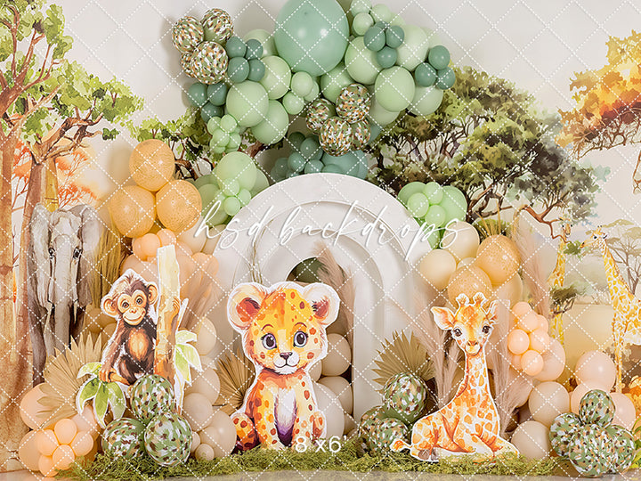 Birthday Safari Cake Smash