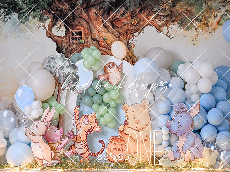 ne in the Hundred Acre – Storybook First Birthday Backdrop