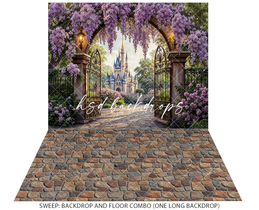 Wisteria Castle Gate – Fairytale Princess Photography Backdrop