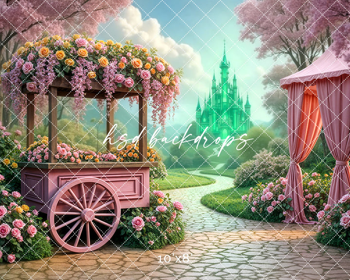Emerald Enchantment Path – Storybook Photography Backdrop