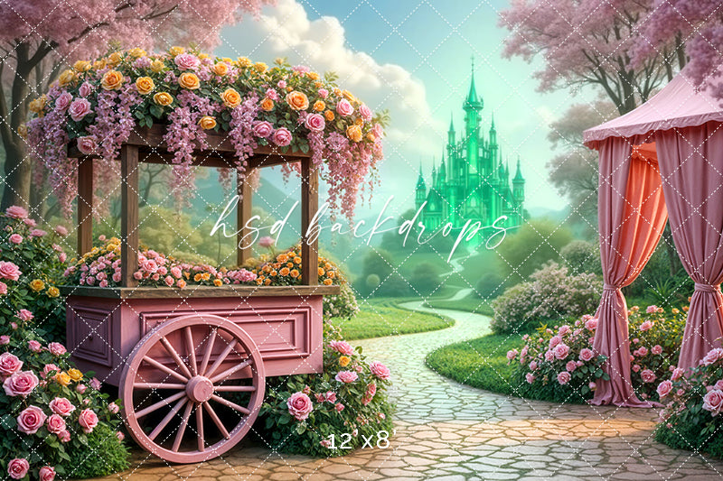 Emerald Enchantment Path – Storybook Photography Backdrop