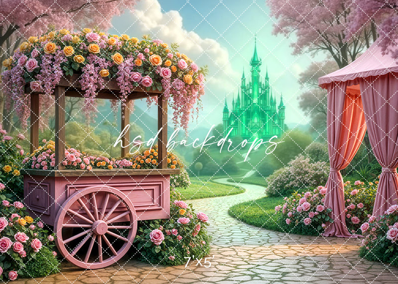 Emerald Enchantment Path – Storybook Photography Backdrop