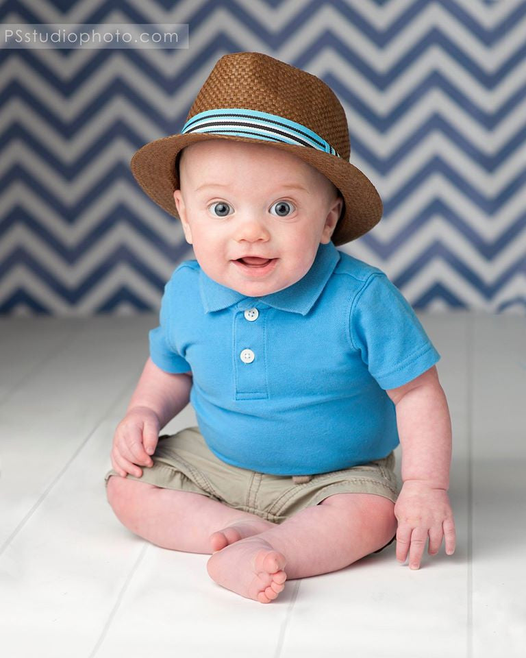 Navy Chevron - HSD Photography Backdrops