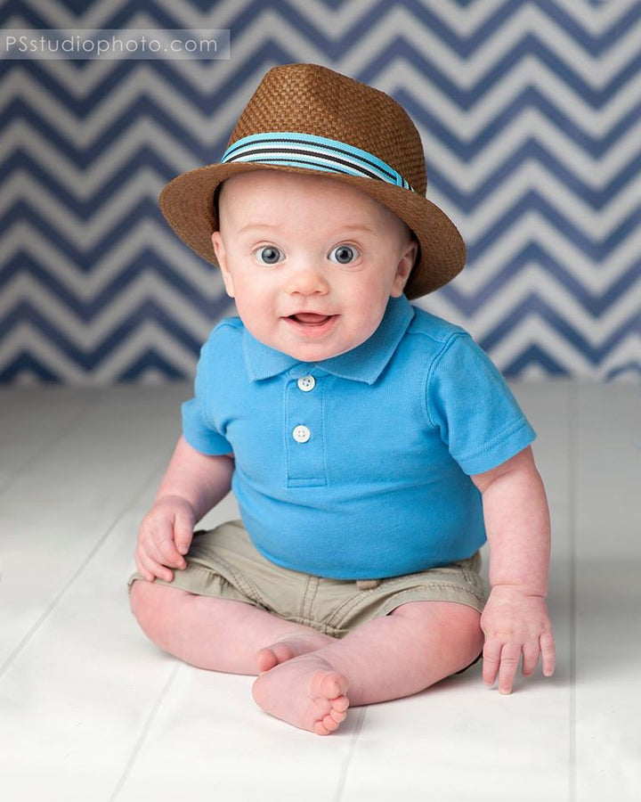 Navy Chevron - HSD Photography Backdrops