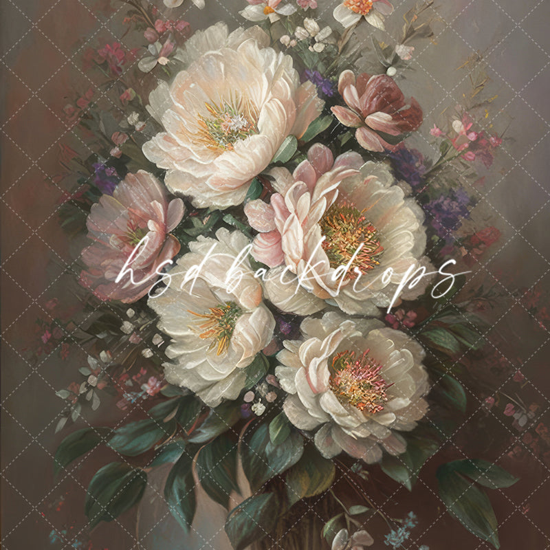 Maternity Photoshoot Backdrop |  Marly Vintage Floral Photo Backdrop