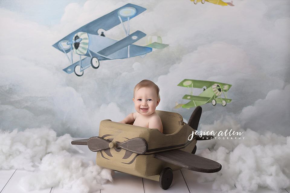 Vintage Airplanes - HSD Photography Backdrops
