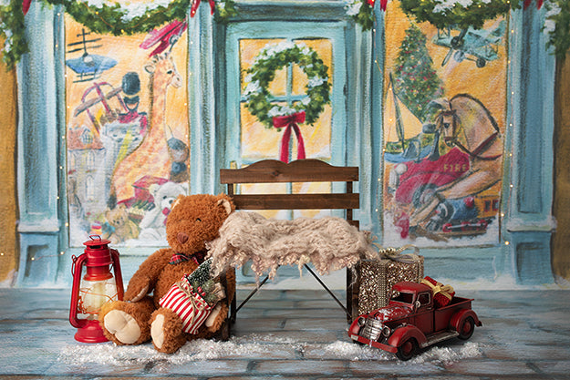 Newborn Digital Backdrop | All I Want for Christmas - HSD Photography Backdrops