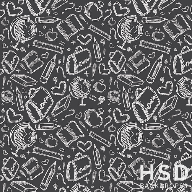 Back to School | Classroom Doodles - HSD Photography Backdrops