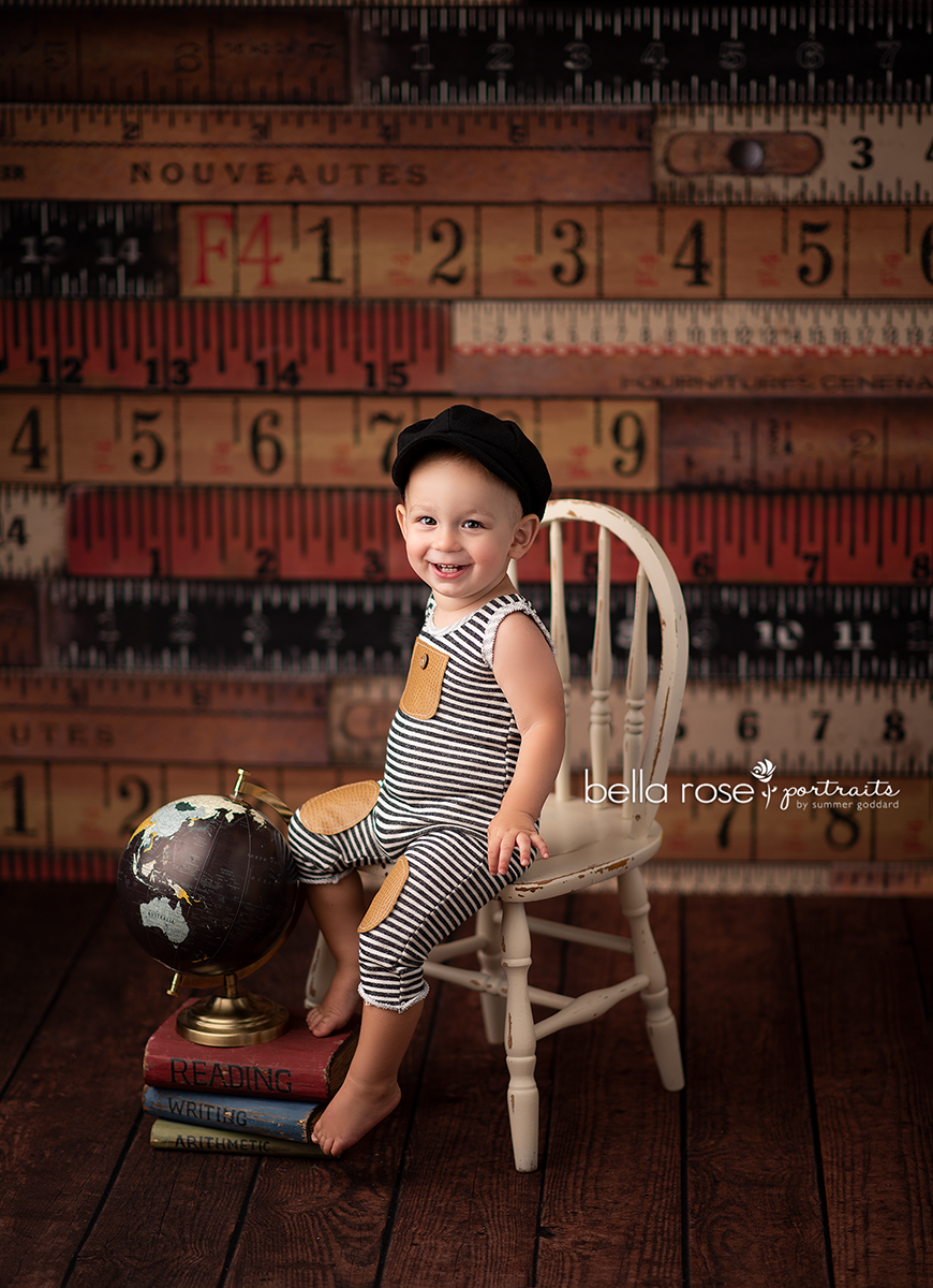 Back to School | Vintage Rulers - HSD Photography Backdrops