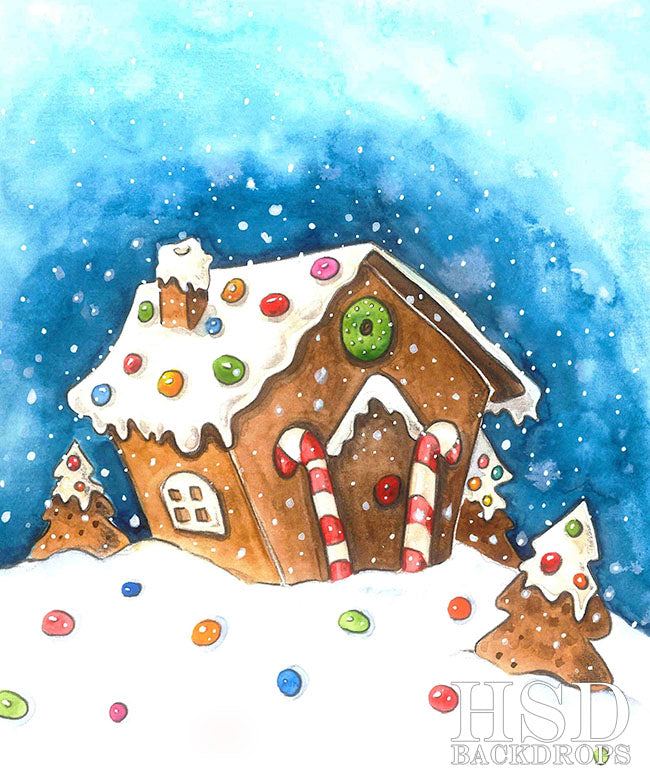 Gingerbread House - HSD Photography Backdrops