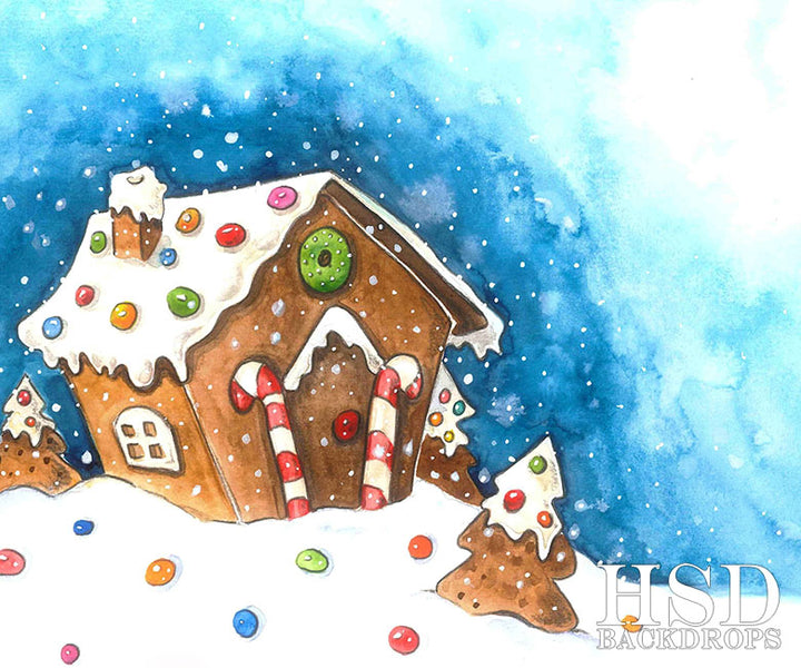 Gingerbread House - HSD Photography Backdrops