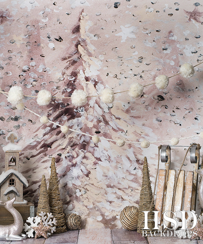 Holiday | Oh Christmas Tree Set Up - HSD Photography Backdrops