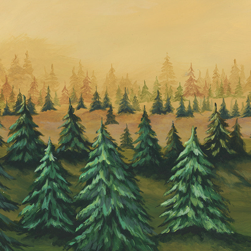 Painted Christmas Tree Farm - HSD Photography Backdrops