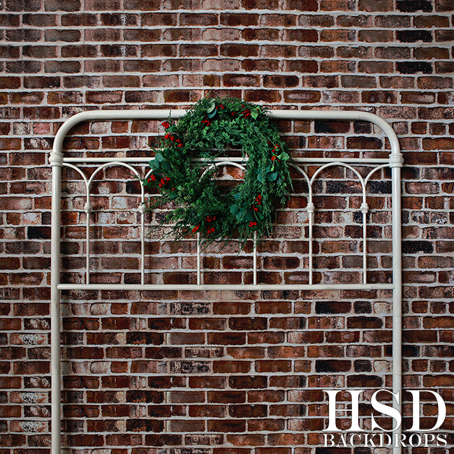 Christmas Wreath Headboard - HSD Photography Backdrops