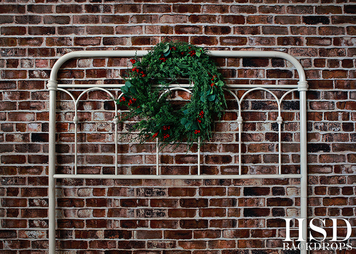 Christmas Wreath Headboard - HSD Photography Backdrops