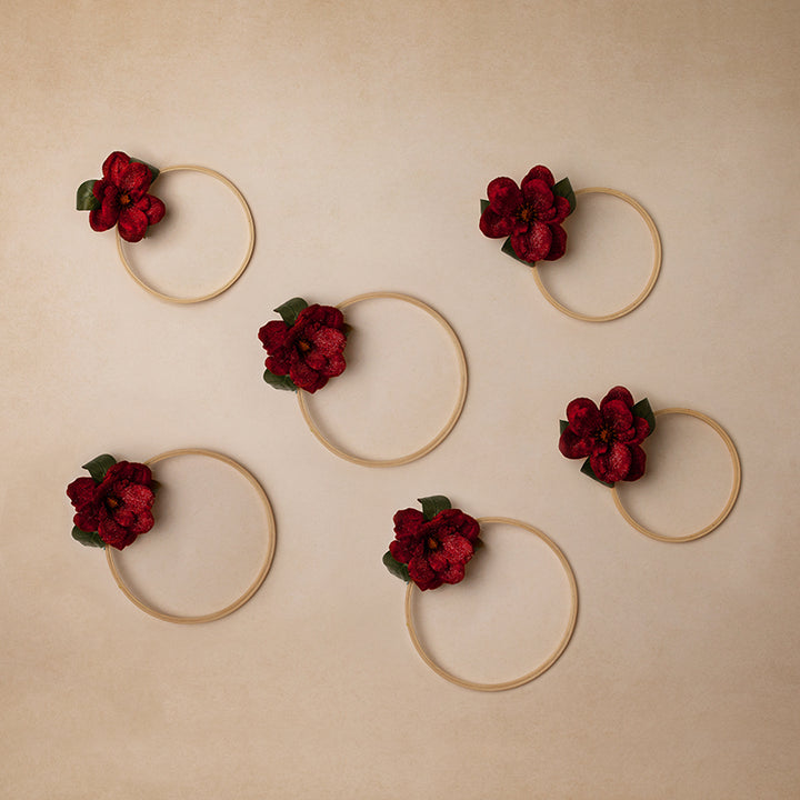 Christmas Floral Hoops - HSD Photography Backdrops
