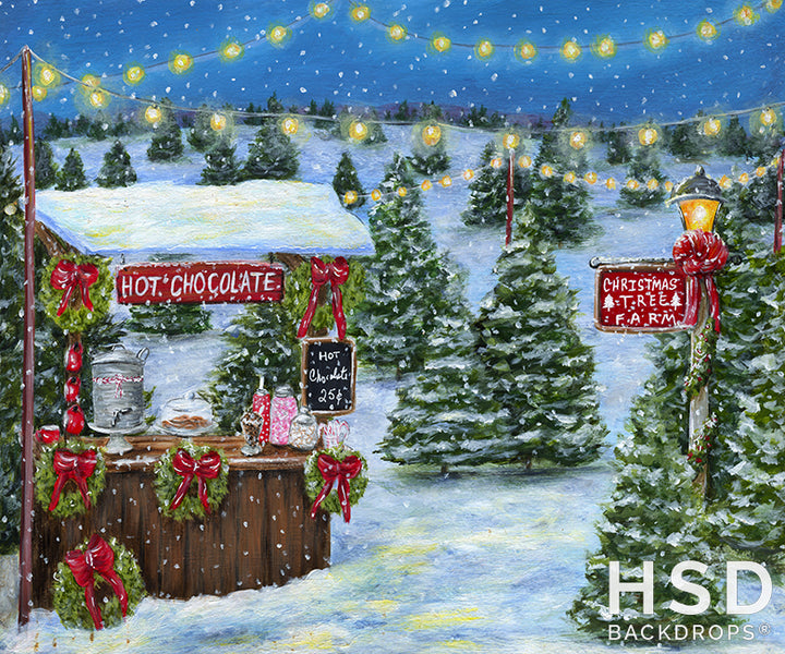Hot Chocolate Stand - HSD Photography Backdrops