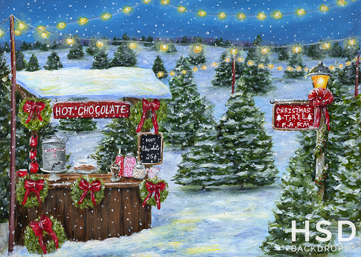 Hot Chocolate Stand - HSD Photography Backdrops
