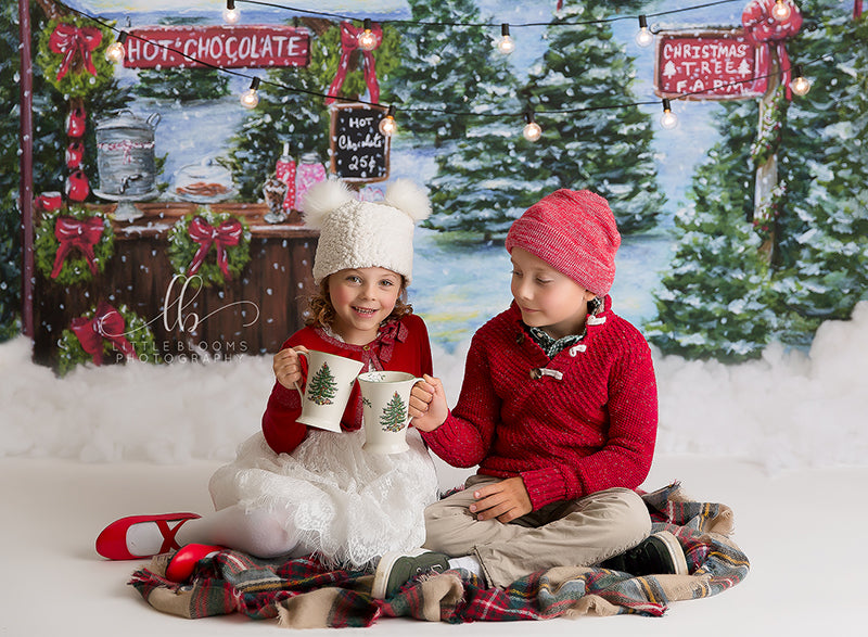 Hot Chocolate Stand - HSD Photography Backdrops