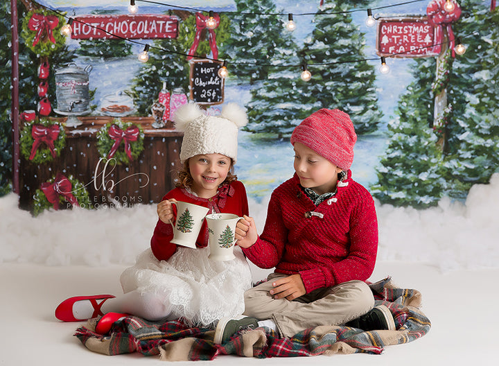 Hot Chocolate Stand - HSD Photography Backdrops
