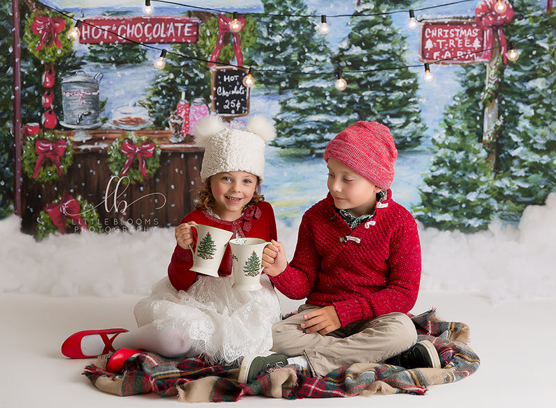 Hot Chocolate Stand - HSD Photography Backdrops 