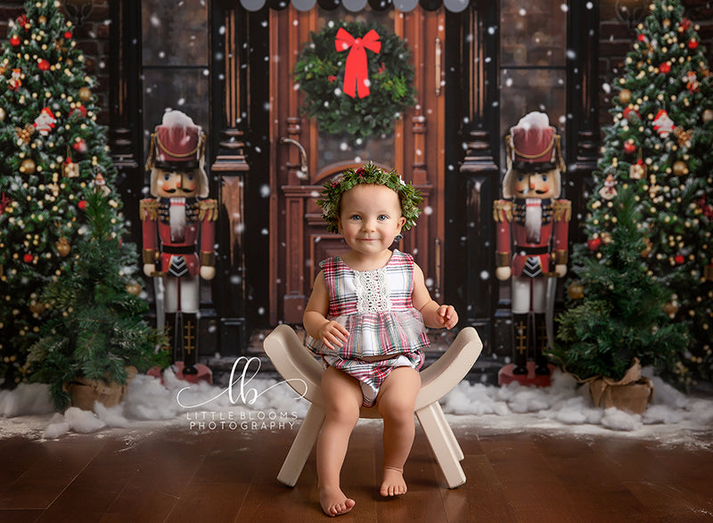 Vintage Christmas Storefront - HSD Photography Backdrops
