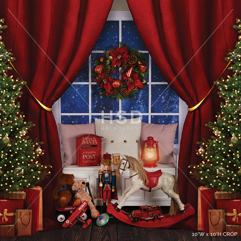 Magical Christmas Window - HSD Photography Backdrops