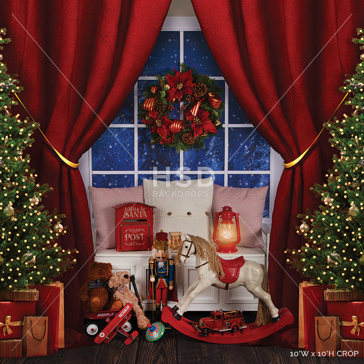 Magical Christmas Window - HSD Photography Backdrops