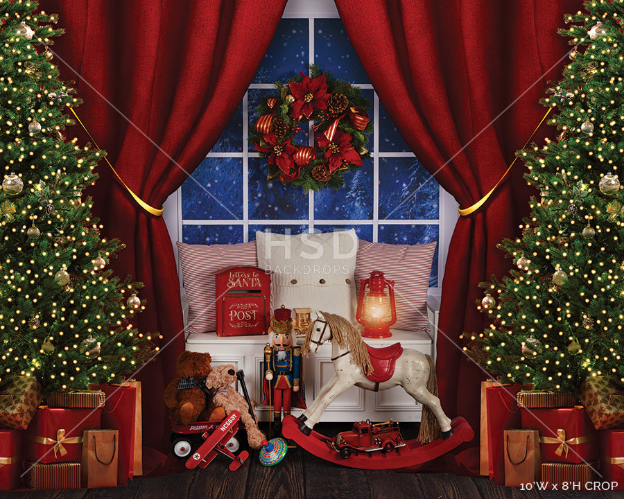 Magical Christmas Window - HSD Photography Backdrops