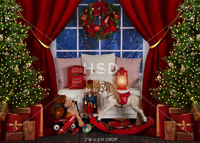 Magical Christmas Window - HSD Photography Backdrops