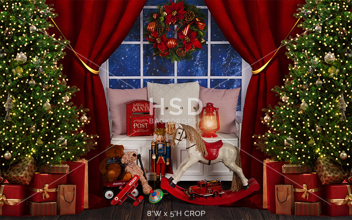 Magical Christmas Window - HSD Photography Backdrops