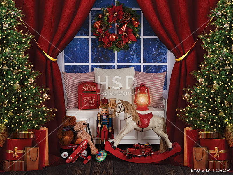 Magical Christmas Window - HSD Photography Backdrops
