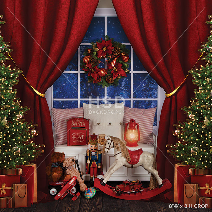Magical Christmas Window - HSD Photography Backdrops