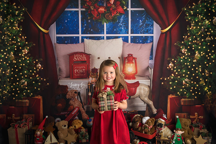 Magical Christmas Window - HSD Photography Backdrops