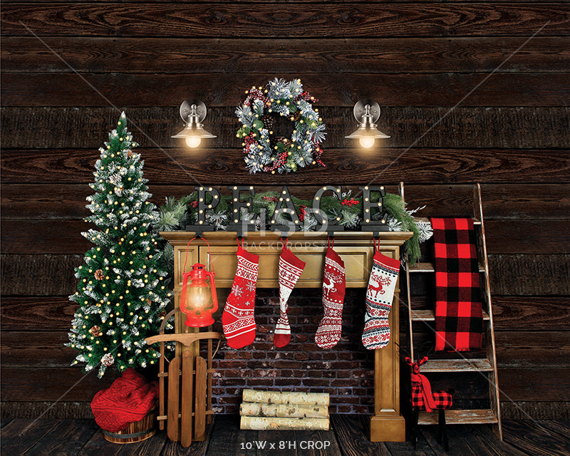 Cozy Cabin (large) - HSD Photography Backdrops