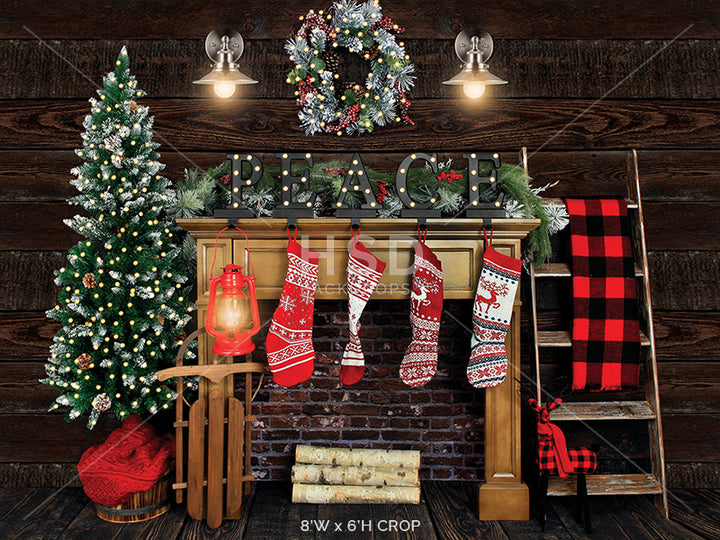 Cozy Cabin (large) - HSD Photography Backdrops