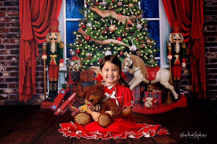 Christmas Tree Window - HSD Photography Backdrops