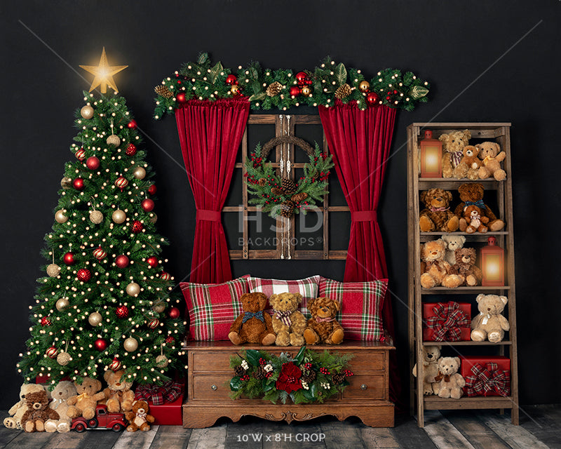 Beary Christmas - HSD Photography Backdrops