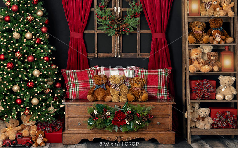 Beary Christmas - HSD Photography Backdrops