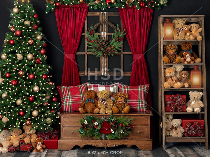 Beary Christmas - HSD Photography Backdrops