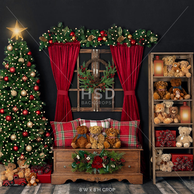 Beary Christmas - HSD Photography Backdrops