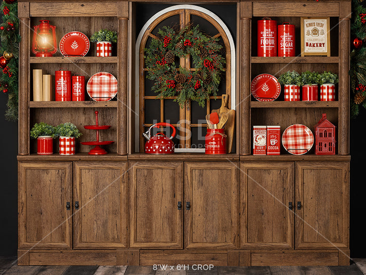 Mrs. Claus' Christmas Kitchen - HSD Photography Backdrops