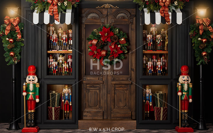 Nutcracker Christmas Shop - HSD Photography Backdrops