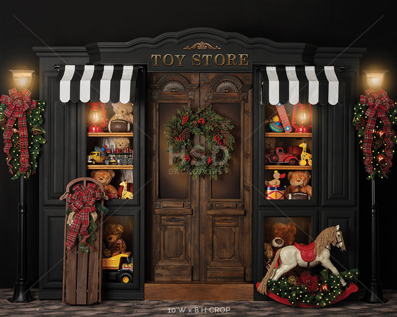 Christmas Toy Store - HSD Photography Backdrops