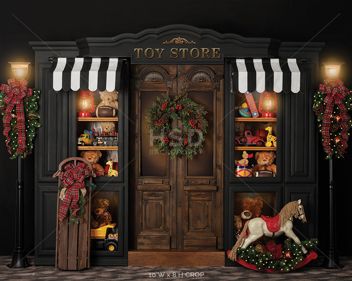 Christmas Toy Store - HSD Photography Backdrops